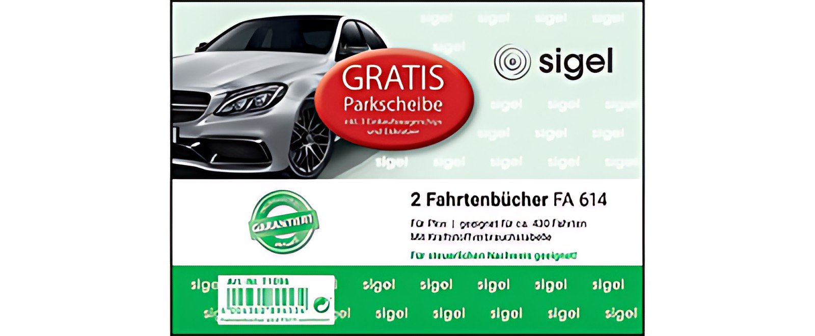 livret de formulaires sigel "Logbook Car" avec disque de stationnement GRATUIT