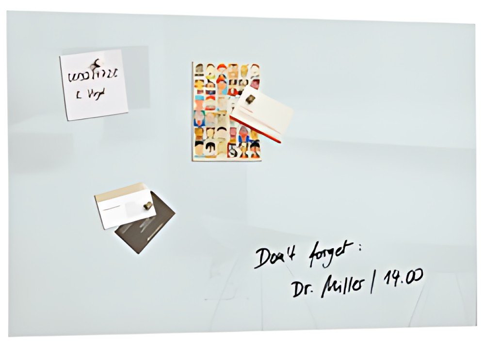 sigel tableau magnétique en verre "artverum", inscriptible