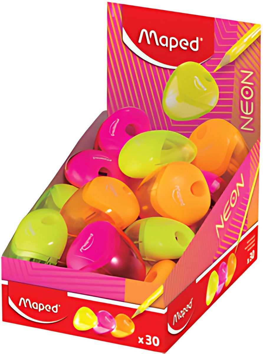 Maped Taille-crayon i-gloo NEON, assorti, présentoir de 30