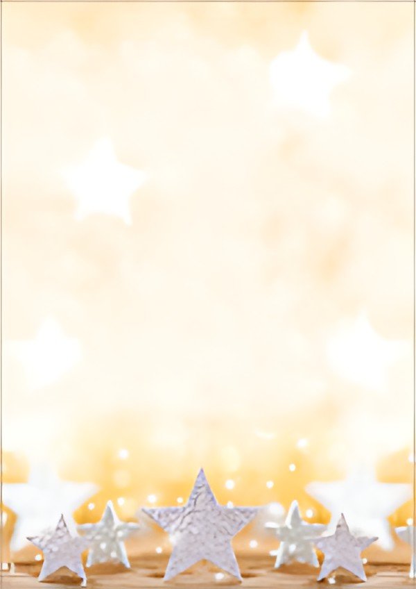 sigel Papier à motif de Noël "Glitter Stars", A4, 90 g/m2