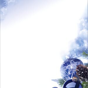sigel Papier à motif de Noël "Blue Harmony", A4, 90 g/m2