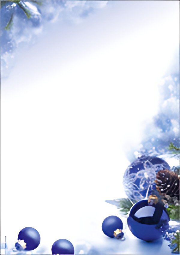 sigel Papier à motif de Noël "Blue Harmony", A4, 90 g/m2