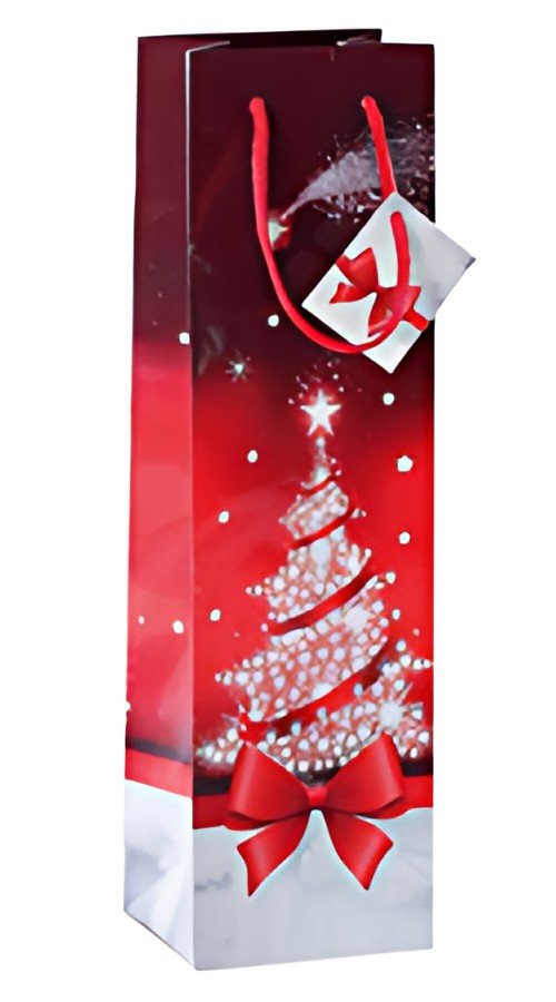 sigel Sac cadeau de Noël pour bouteille "Sparkling Tree"