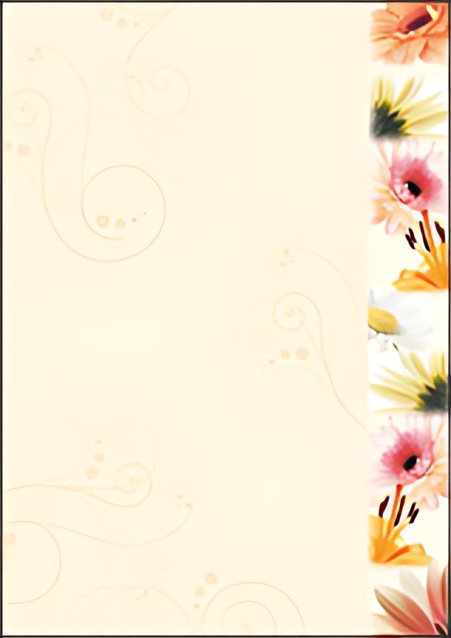 sigel Papier à motif, A4, 90 g/m2, motif "Flowerstyle"