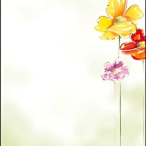 sigel Papier à motif, A4, 90 g/m2, motif "Spring Flowers"