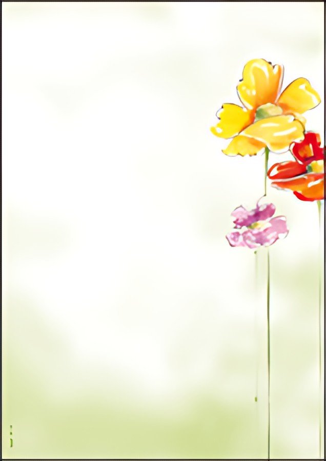 sigel Papier à motif, A4, 90 g/m2, motif "Spring Flowers"