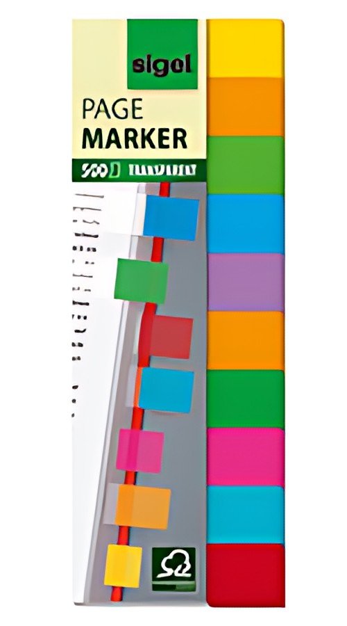 sigel Marque-page repositionnable Film Multicolor, 44x12,5mm