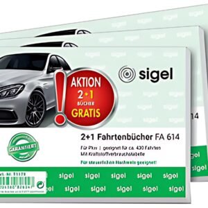 Sigel formulaire livre "Journal de bord", 2 + 1 action, A6 paysage