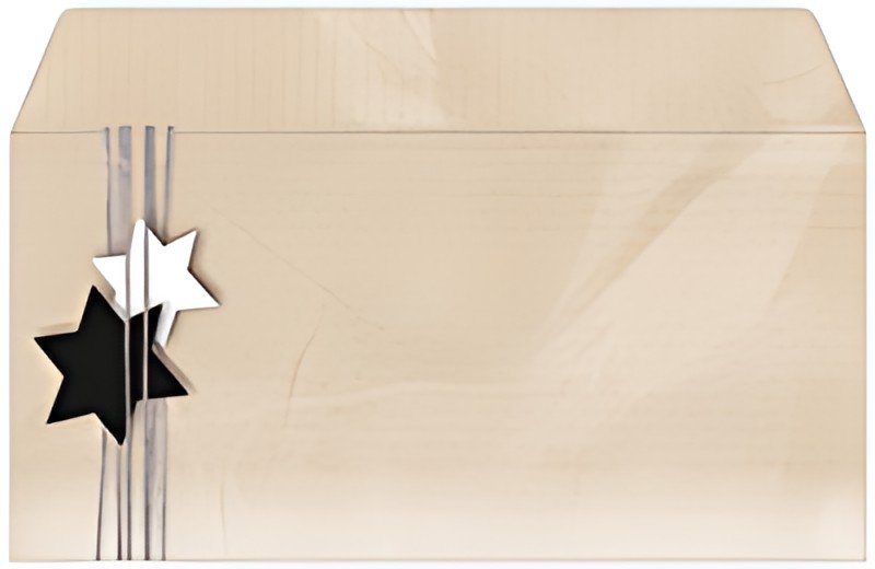 sigel Enveloppe à motif de Noël "Christmas Wrapping", long
