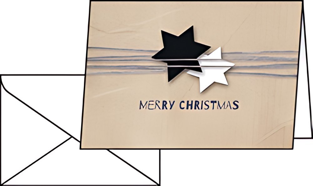 sigel Carte de Noël "Christmas Wrapping", A6, 250 g/m2