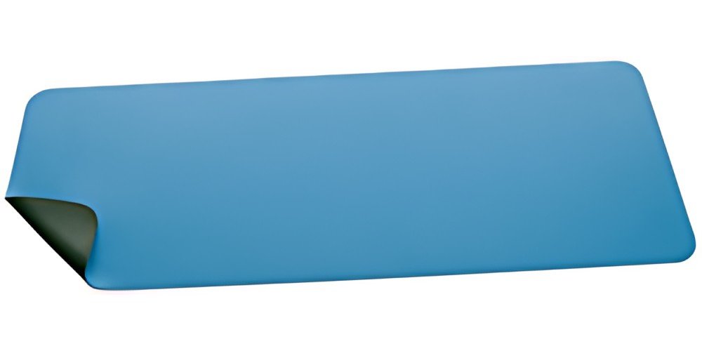 sigel Sous-main, similicuir, enroulable, bleu/vert