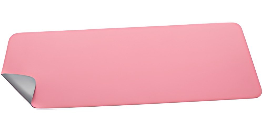 sigel Sous-main, similicuir, enroulable, rose/argent