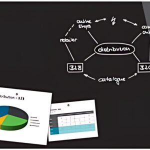 Be!Board Tableau magnétique en verre (L)900x(H)600 mm, noir