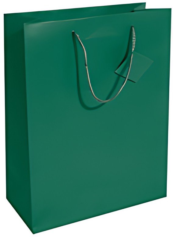 sigel Sac cadeau, vernis mat, taille: L, vert opaline