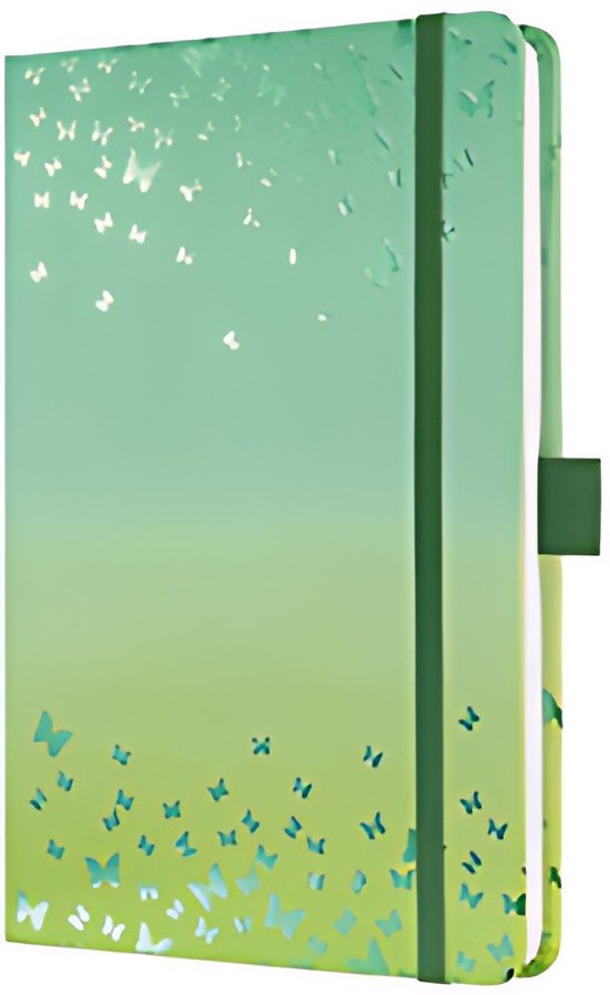 sigel Carnet de notes Jolie "Butterfly Confetti Lime", A5