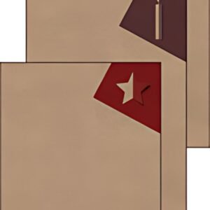 sigel Set de papier à motif de Noël "Cut-out style", A4