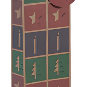 sigel Sac cadeau Noël pour bouteille "Cut-out style", kraft
