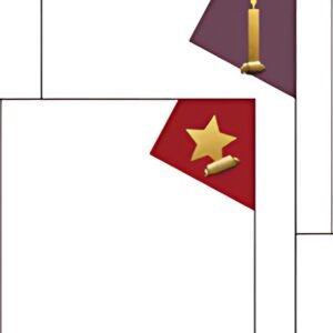 sigel Set de papier motif de Noël "Cut-out style", A4