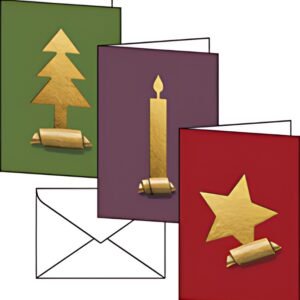 sigel Set de cartes de Noël "Cut-out style", A6, pour
