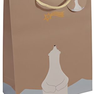 sigel Sac cadeau de Noël "Polar bear with...", petit