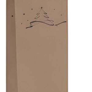 sigel Sac pour bouteille "Christmas tree", carton kraft