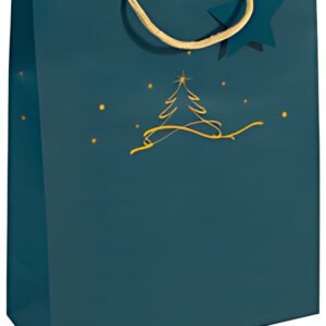 sigel Sac cadeau de Noël "Christmas tree petrol", petit