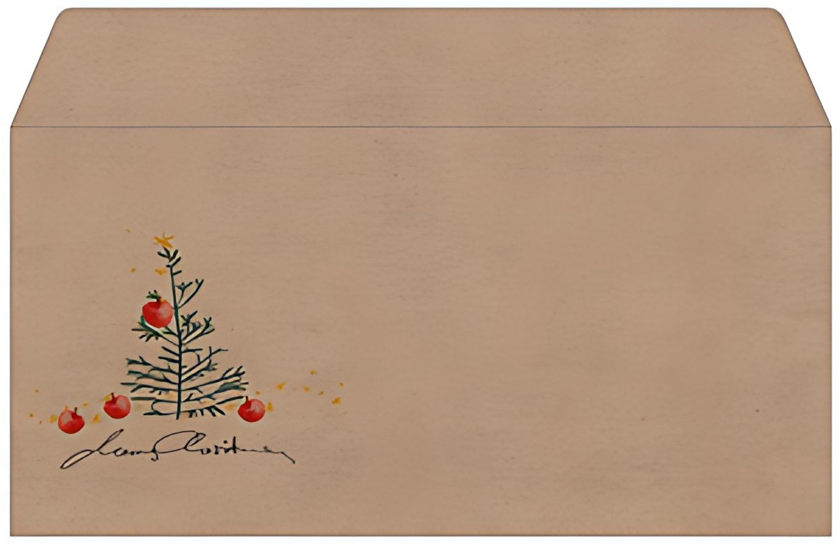 sigel Enveloppe de Noël "Christmas with apples", long