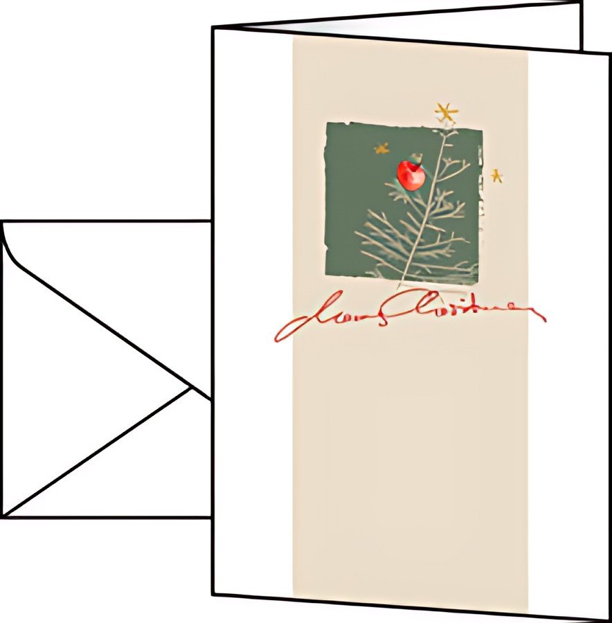 sigel Carte de Noël "Christmas with apples", A6, pour