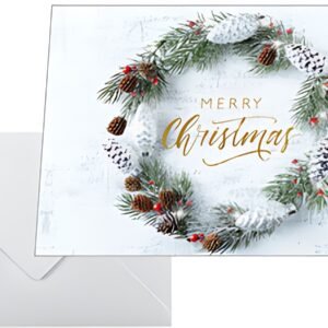 sigel Carte de Noël "Christmas wreath", A6 paysage