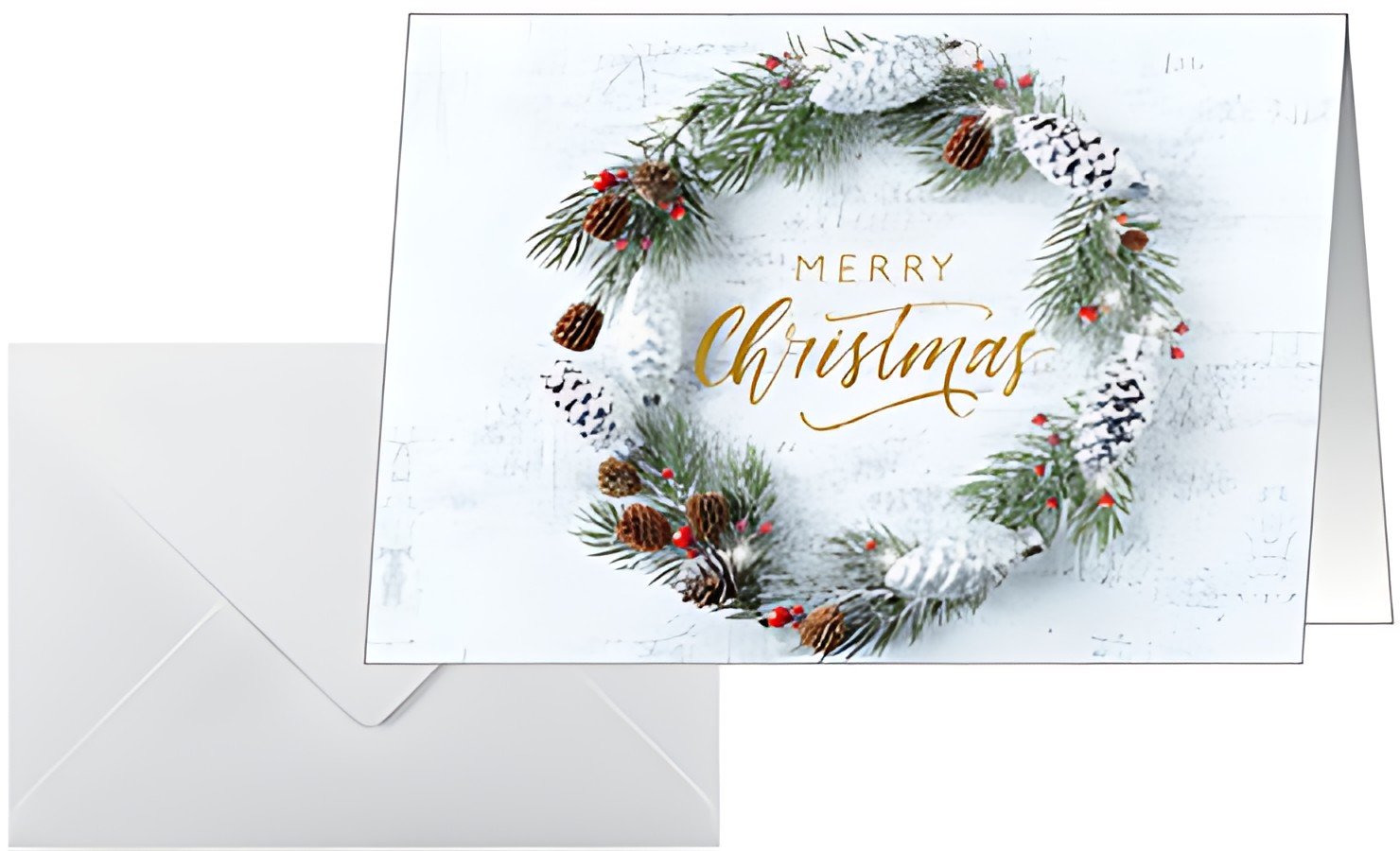 sigel Carte de Noël "Christmas wreath", A6 paysage