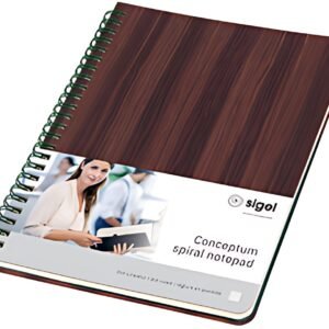 sigel Cahier à spirale Edition Conceptum Nature, A5, bois