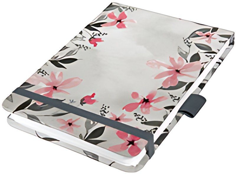 sigel Notizblock Jolie Beauty "Loose Florals Grey", DIN A6+