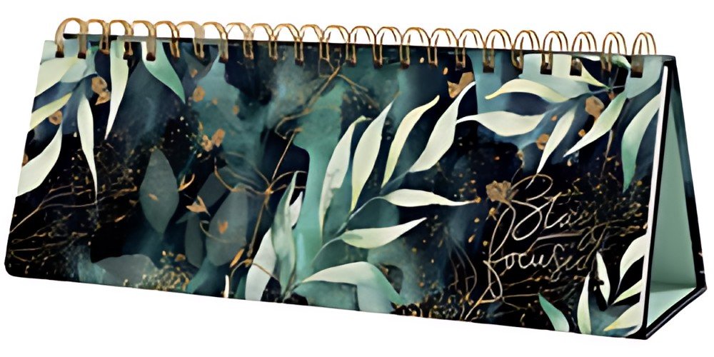sigel Calendrier de table Jolie "Glamorous Leaves"