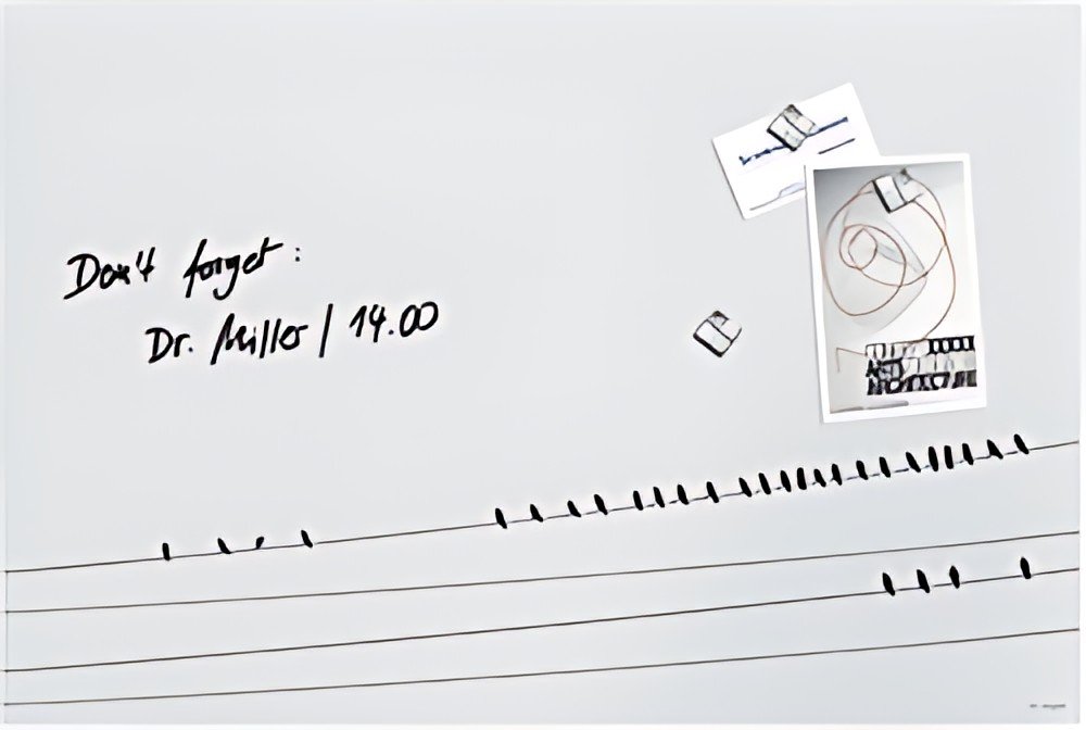 sigel Tableau magnétique en verre Artverum Little Birds