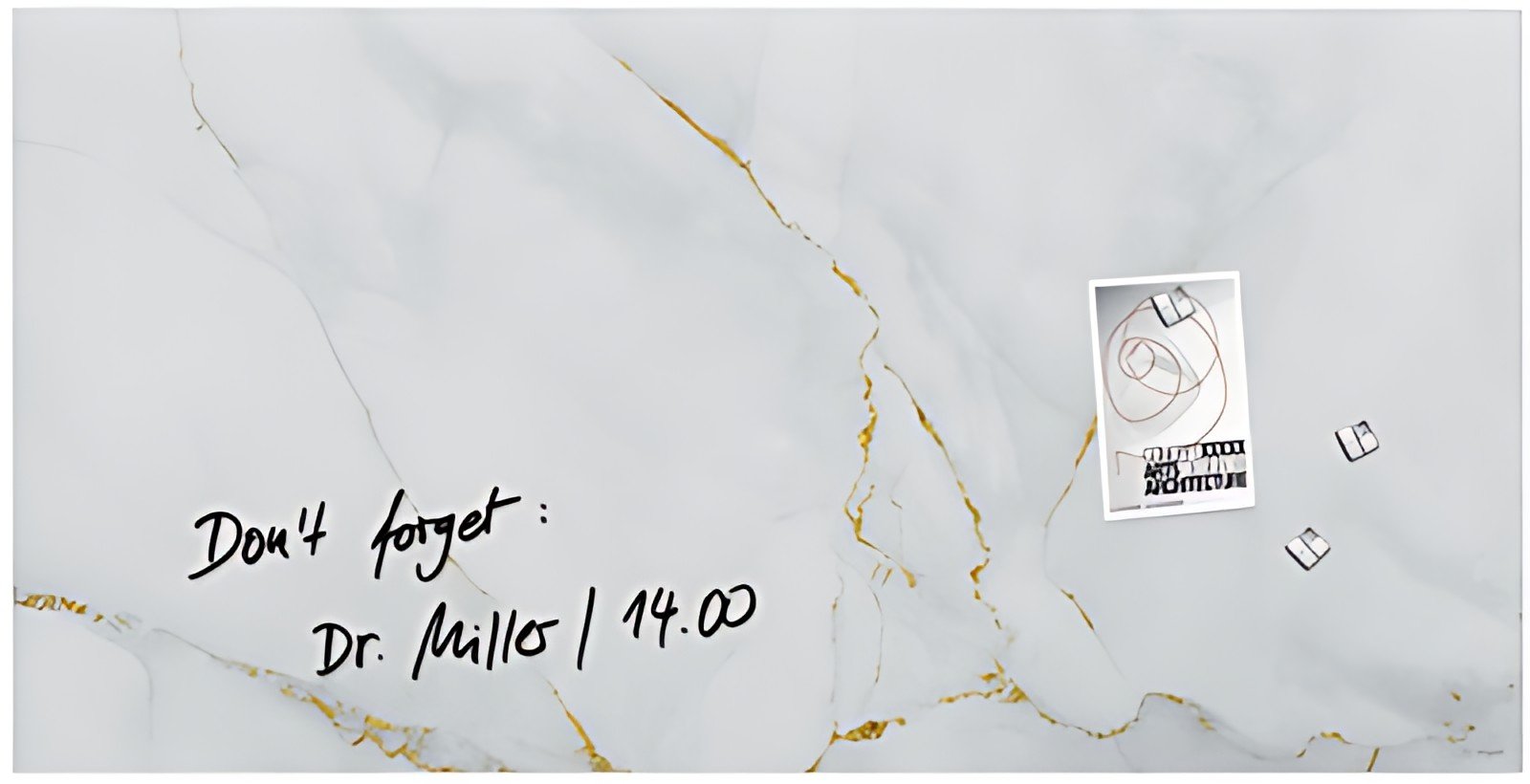 sigel Tableau magnétique en verre Artverum Design Marbre &