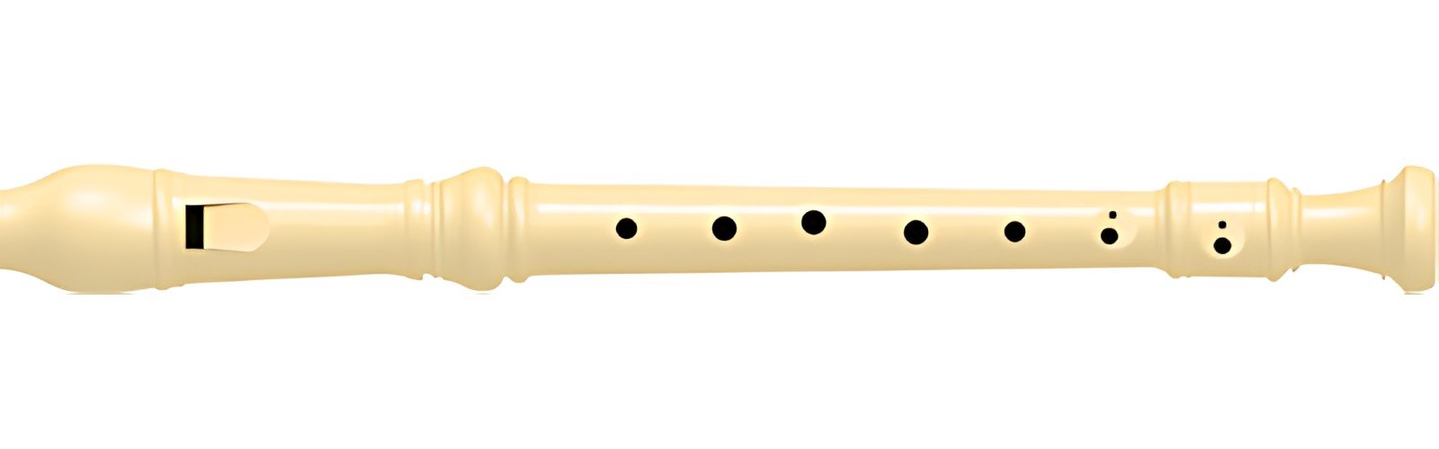 Maped Flûte en plastique, trous "Moderne", blanc