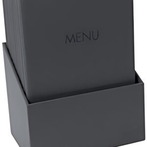 sigel Chemise pour menu "MENU", A4, boîte de 10, anthracite
