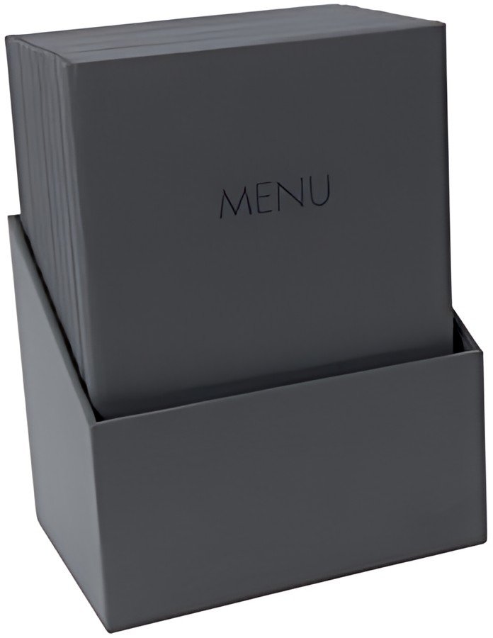 sigel Chemise pour menu "MENU", A4, boîte de 10, anthracite