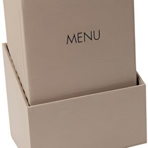 sigel Chemise pour menu "MENU", A4, boîte de 10, beige