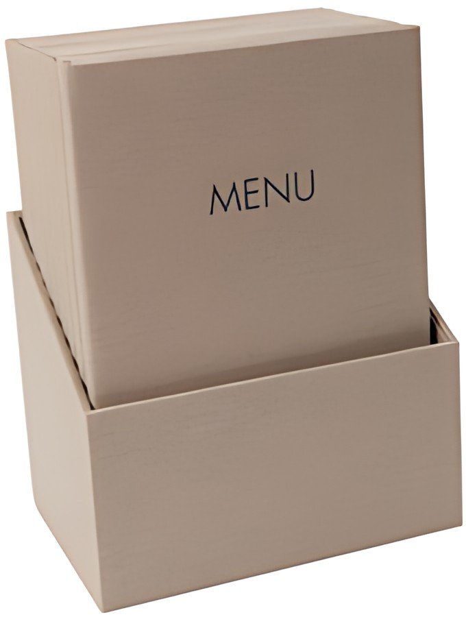 sigel Chemise pour menu "MENU", A4, boîte de 10, beige