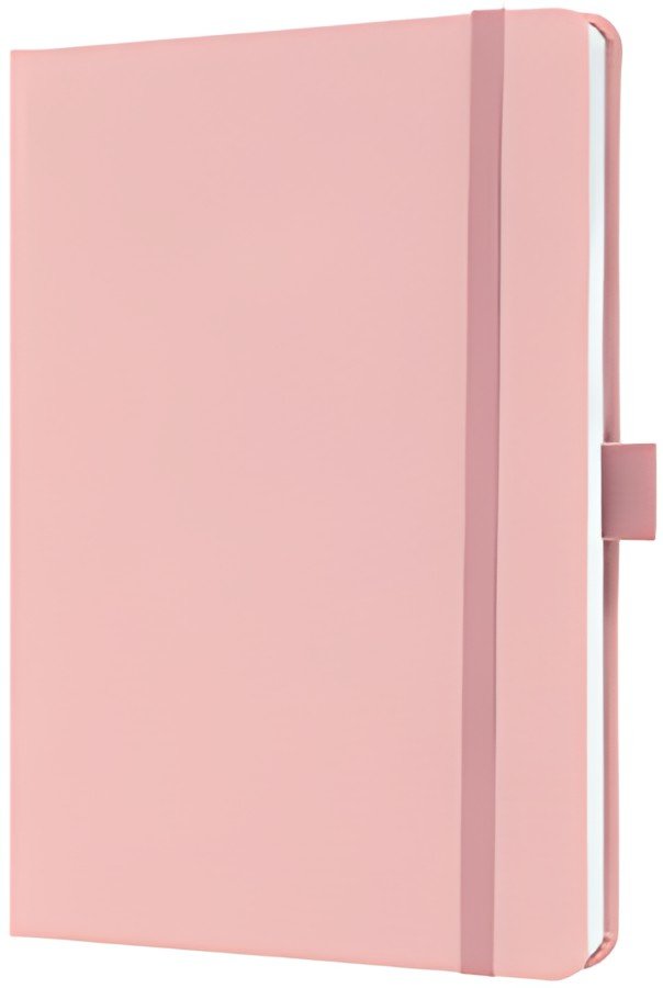 sigel Carnet de notes Jolie Feel, tissu, A5, ligné, rose