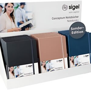 sigel Carnet de notes Conceptum Metallisé, A5, présentoir
