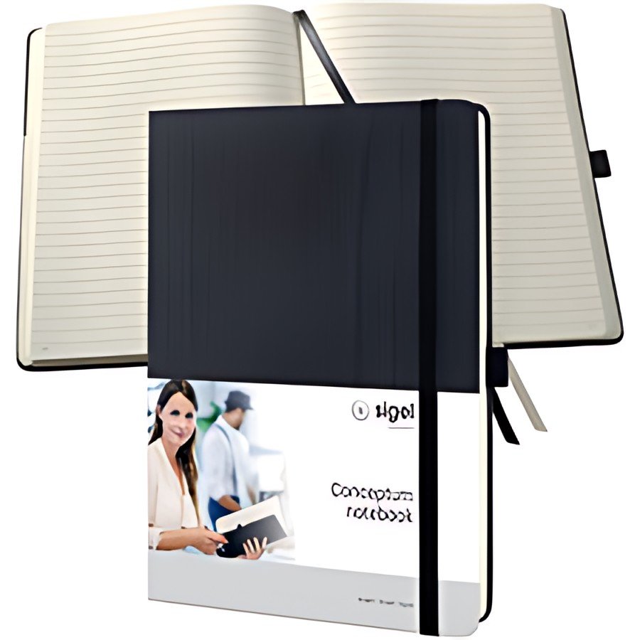 sigel Notizbuch Conceptum, Tablet-Format, liniert, schwarz
