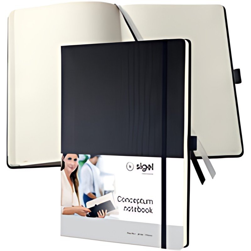 sigel Carnet de notes Conceptum, A4, uni, noir