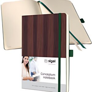 sigel Carnet Conceptum Nature Edition, A5, bois, pointillé