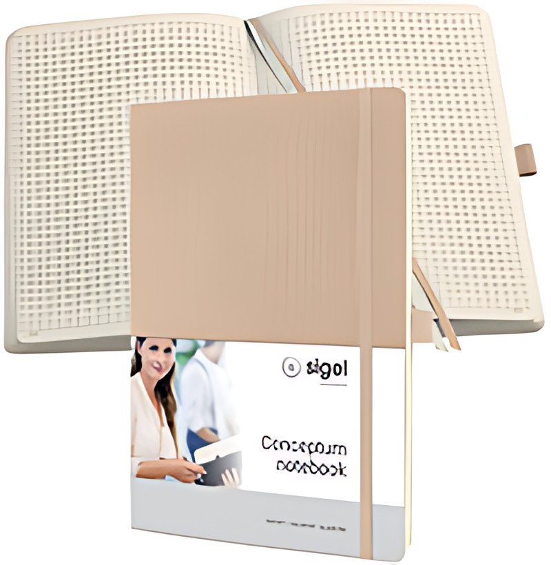 sigel Carnet de notes Conceptum, A4, quadrillé, beige