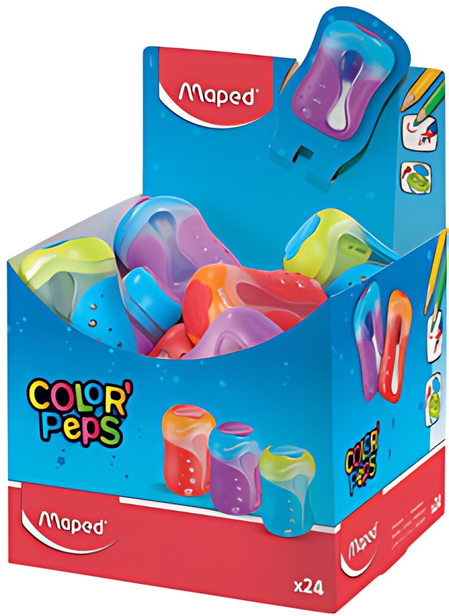 Maped Double taille-crayons avec réserve COLOR'PEPS,