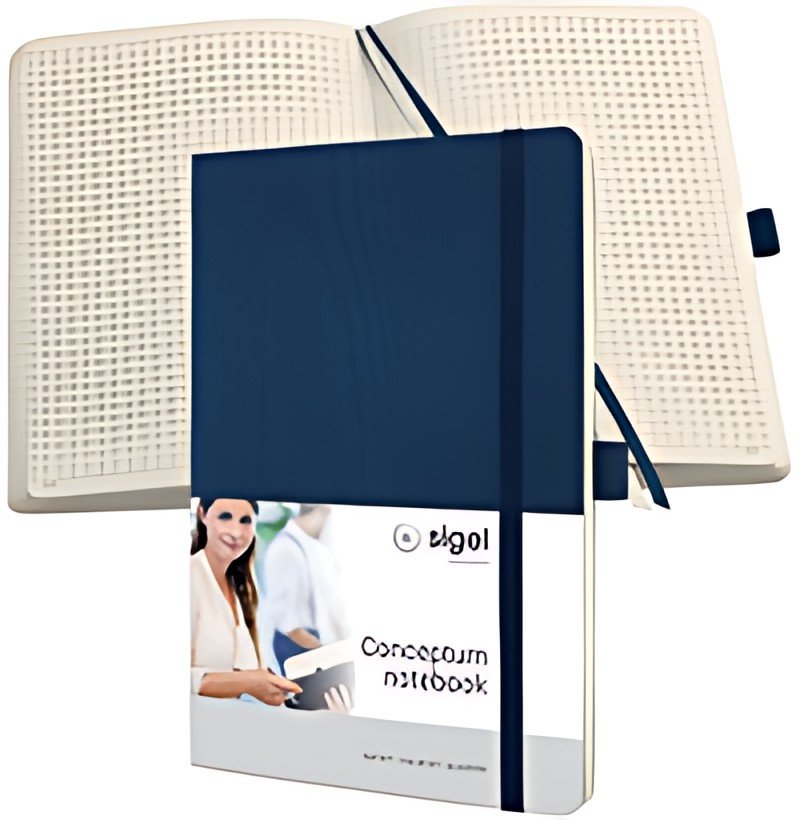 sigel Carnet de notes Conceptum, A5, ligné, bleu