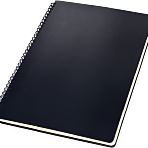 sigel Cahier à spirale Conceptum, A4, ligné, noir