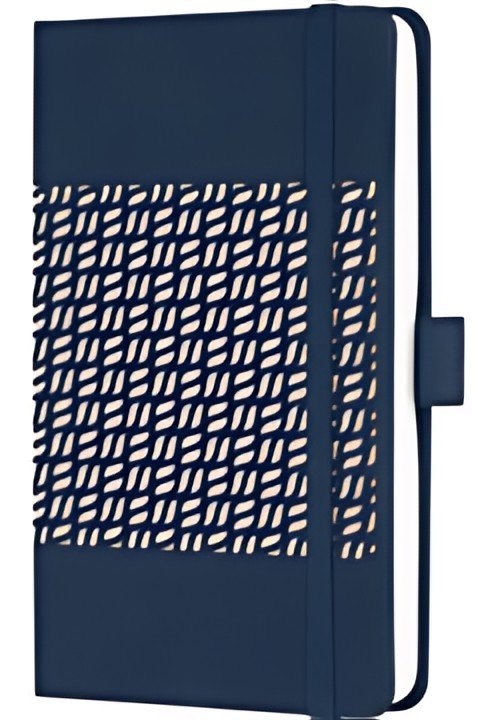 sigel Carnet Jolie Impress, similicuir, A6, bleu foncé
